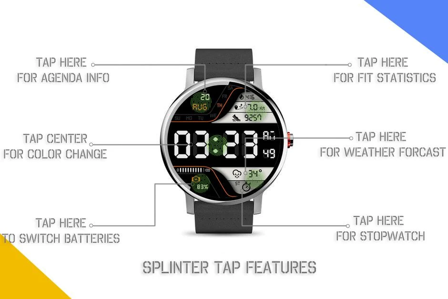 Splinter Watch Face - عکس برنامه موبایلی اندروید