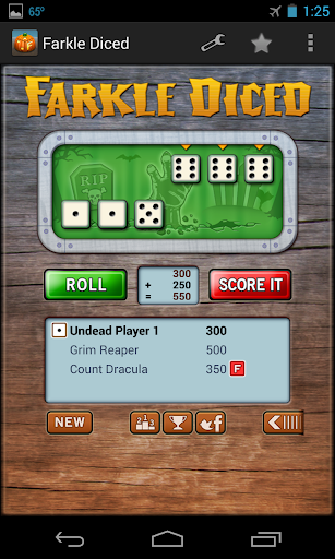 Farkle Diced - Halloween - Gameplay image of android game