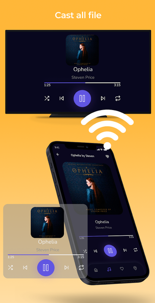 Cast to TV - Screen Mirroring - عکس برنامه موبایلی اندروید