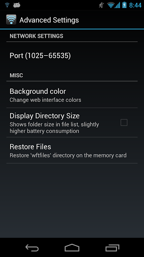 WiFi File Transfer - عکس برنامه موبایلی اندروید