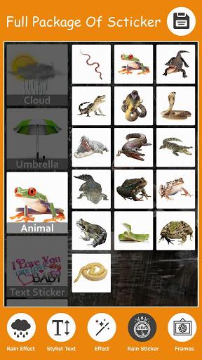 Rain Effect Photo Frame Editor - عکس برنامه موبایلی اندروید