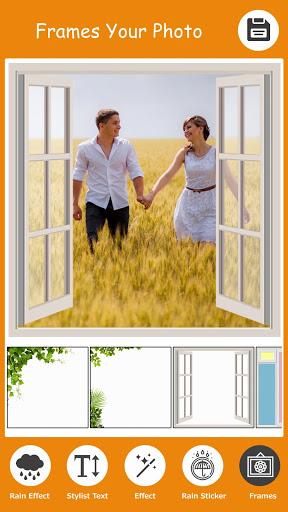 Rain Effect Photo Frame Editor - عکس برنامه موبایلی اندروید