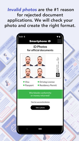 US Passport Photo - عکس برنامه موبایلی اندروید