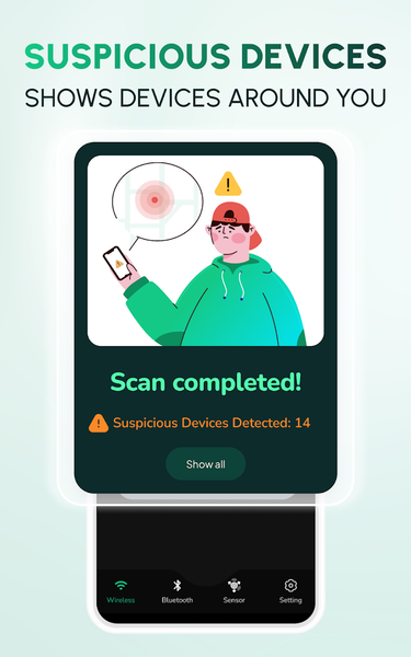 Hidden Camera Detector Cam Spy - عکس برنامه موبایلی اندروید