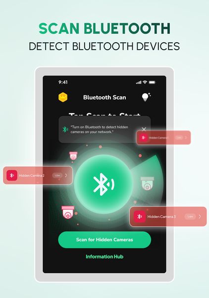 Hidden Camera Detector Cam Spy - عکس برنامه موبایلی اندروید