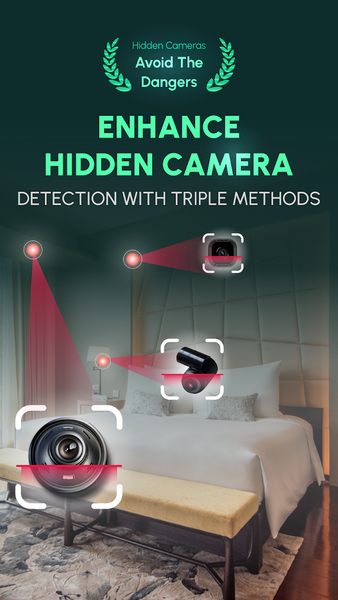 Hidden Camera Detector Cam Spy - عکس برنامه موبایلی اندروید