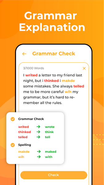 Checker Grammar by AI Writing - Image screenshot of android app