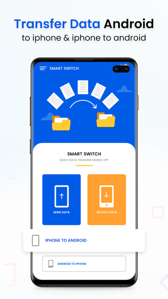 Smart switch Phone transfer - Image screenshot of android app