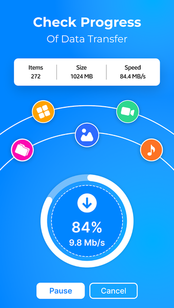 Smart Data Transfer PhoneClone - Image screenshot of android app
