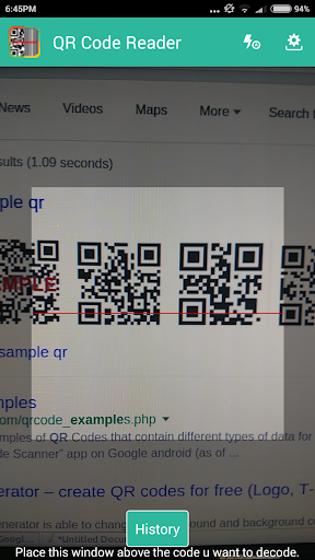 QR Code Reader - Image screenshot of android app