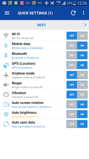 Smart Quick Settings - Image screenshot of android app