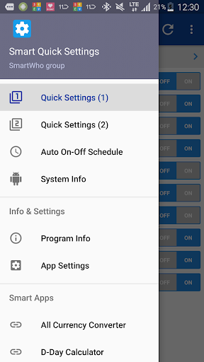 Smart Quick Settings - عکس برنامه موبایلی اندروید