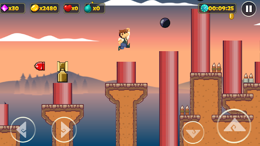 Super Pep's World - Run Game - Gameplay image of android game