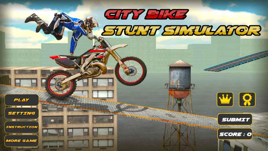 City Bike Stunt Simulator - عکس بازی موبایلی اندروید