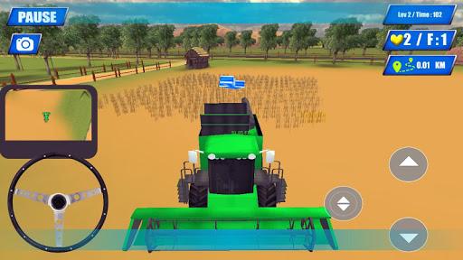 Combine Harvester Simulator - Gameplay image of android game