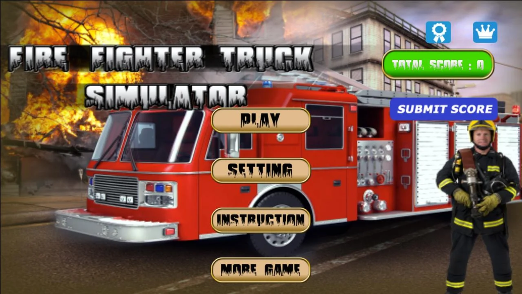 FIRE TRUCK SIMULATOR - عکس بازی موبایلی اندروید