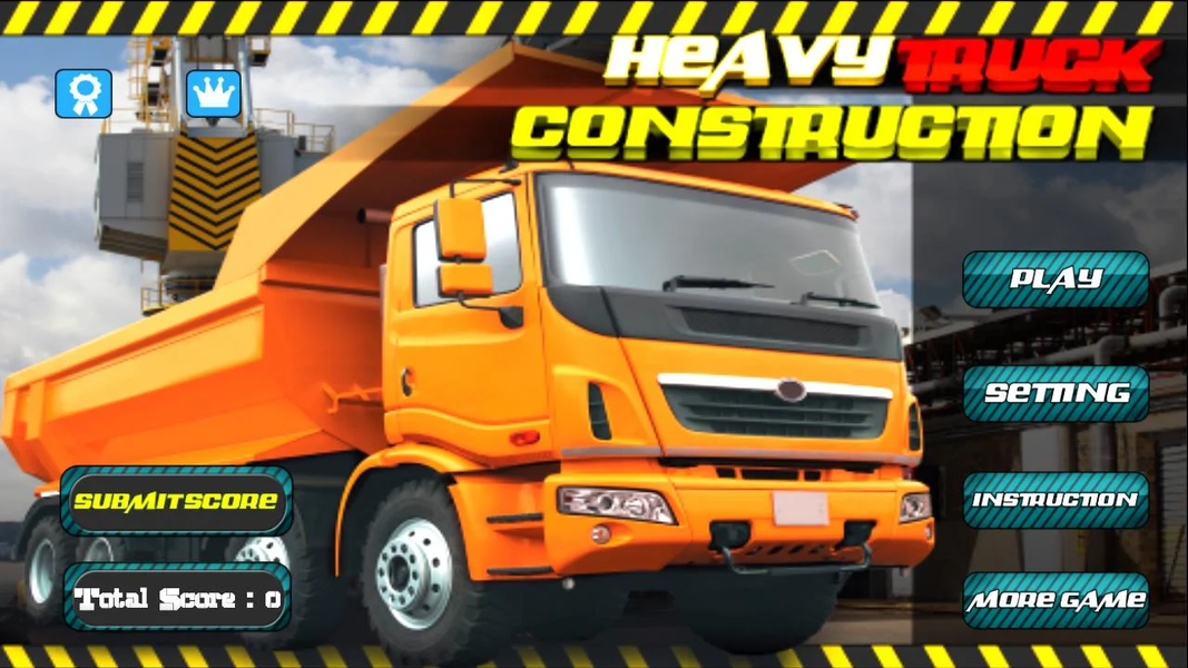 Heavy Truck : Construction 3D - عکس بازی موبایلی اندروید