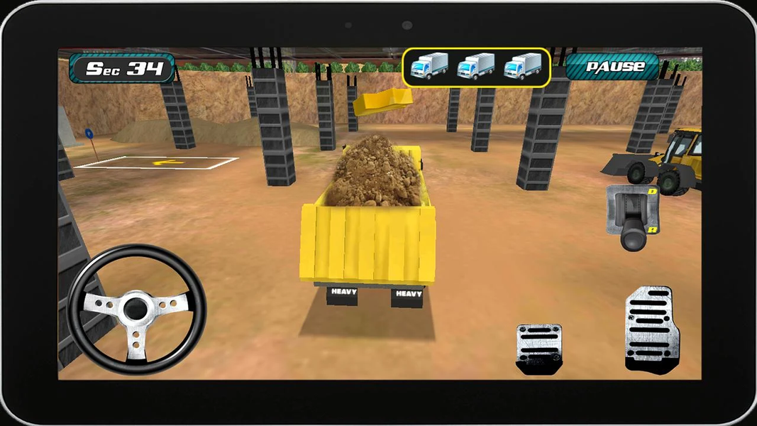 Heavy Truck : Construction 3D - عکس بازی موبایلی اندروید