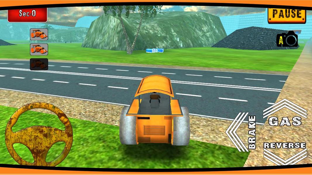 Road Roller Construction ۳D - عکس بازی موبایلی اندروید