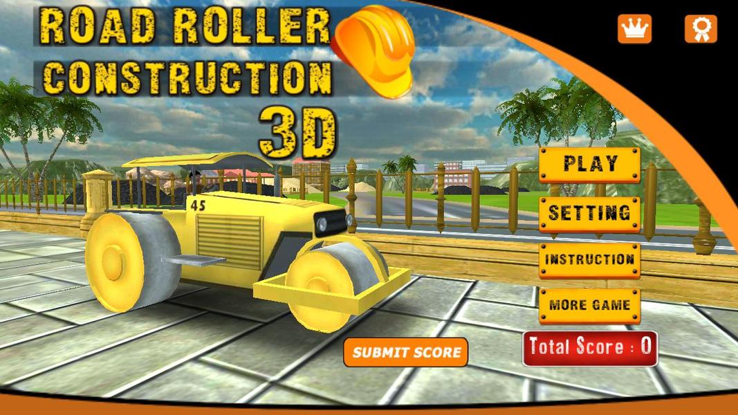 Road Roller Construction ۳D - عکس بازی موبایلی اندروید