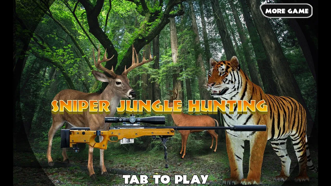 Sniper Jungle Hunting - Gameplay image of android game