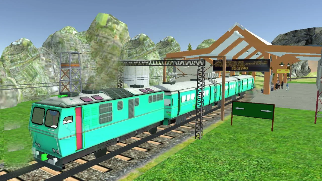 Train Hill Offroad Simulator - Gameplay image of android game