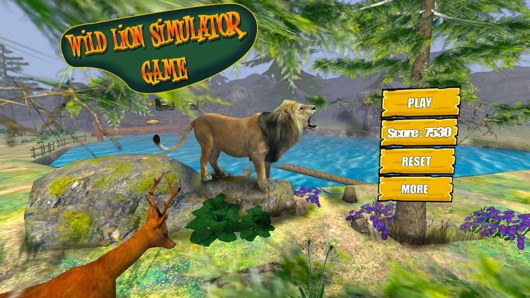 Wild Lion Simulator Game - عکس بازی موبایلی اندروید