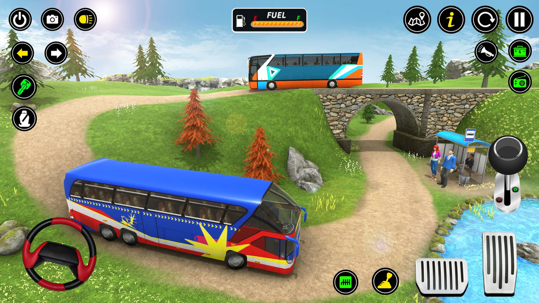 Bus Driving Sim: Bus Simulator - Gameplay image of android game