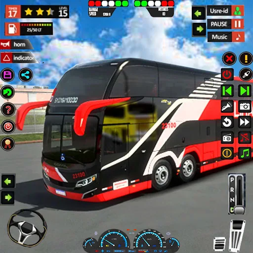 US Coach Bus Driving Game 2024 - Gameplay image of android game