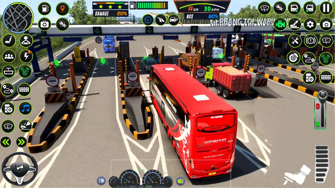 US Coach Bus Driving Game 2024 - Gameplay image of android game
