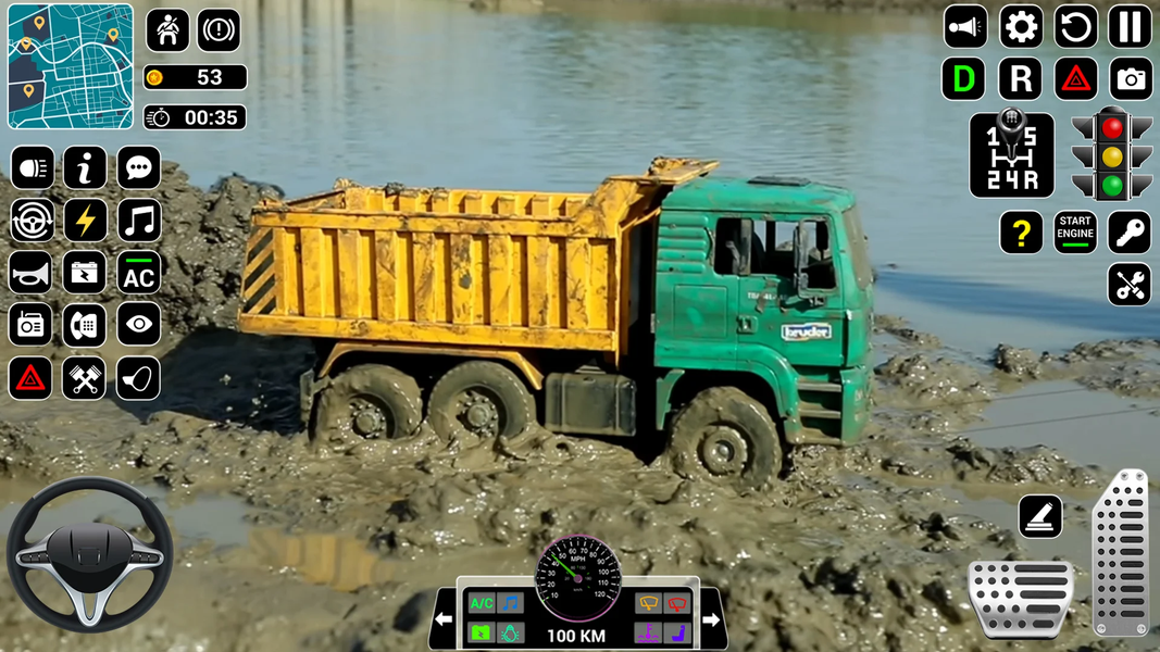 Mud Truck Driving Games ۳D - عکس بازی موبایلی اندروید