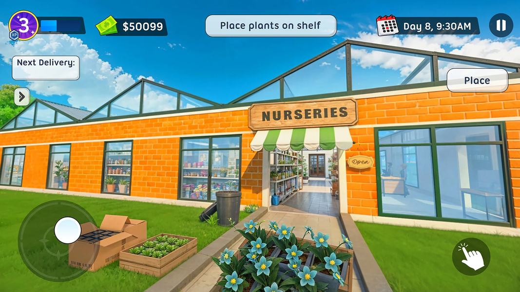 Plant Nursery Store Simulator - Gameplay image of android game