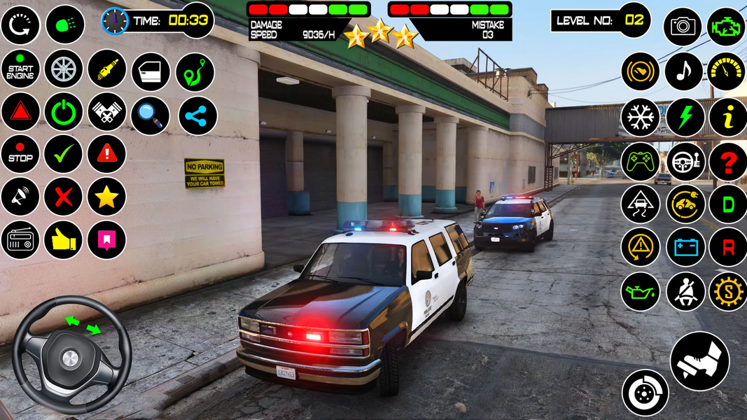 US Police Car Cop Games 2024 - Gameplay image of android game