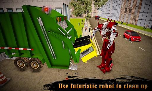 Real Robot Transformation Garbage Truck Driving 3D - عکس بازی موبایلی اندروید