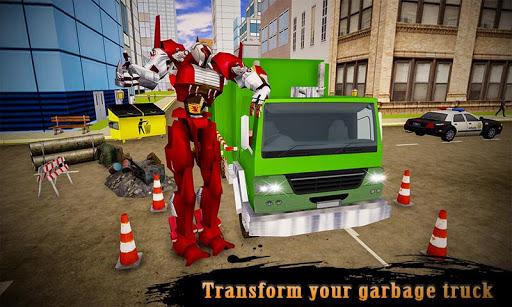 Real Robot Transformation Garbage Truck Driving 3D - Gameplay image of android game