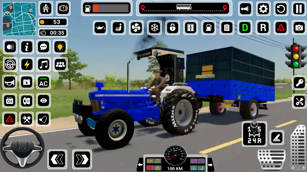 Tractor Simulator Cargo Games - Gameplay image of android game