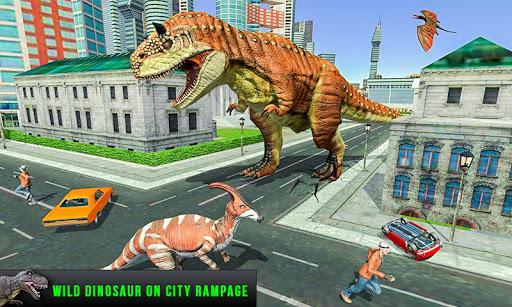 Dinosaur Rampage: Dino Games - Gameplay image of android game