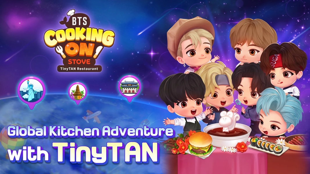 BTS Cooking On STOVE : TinyTAN - عکس بازی موبایلی اندروید