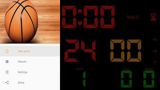 Basketball Scoreboard - Image screenshot of android app