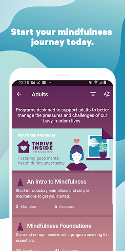 Smiling Mind: Meditation App - Image screenshot of android app