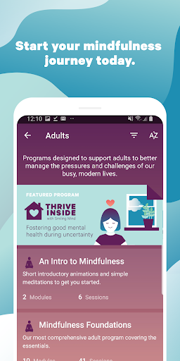 Smiling Mind: Meditation App - عکس برنامه موبایلی اندروید