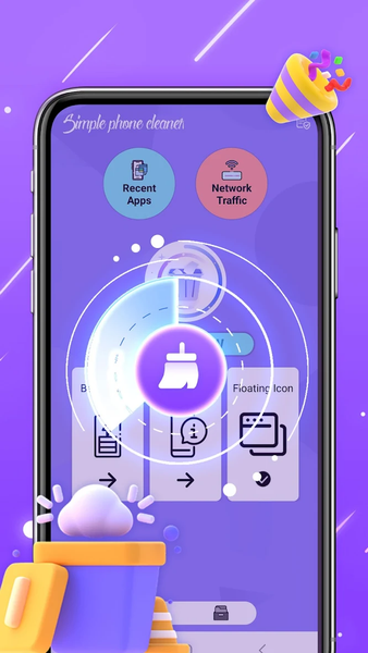 Simple phone cleaner - عکس برنامه موبایلی اندروید