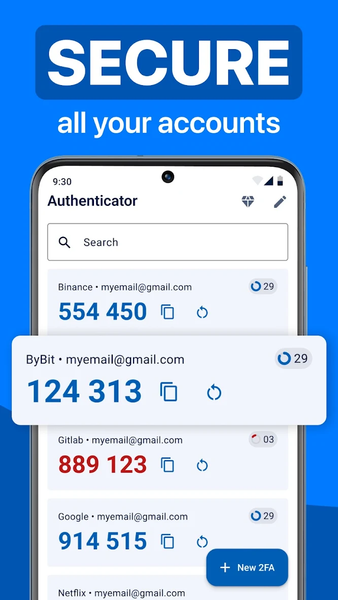 Authenticator - Image screenshot of android app