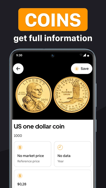 Coin Identifier - Image screenshot of android app