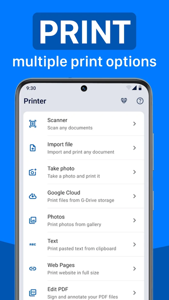 Printer - Image screenshot of android app