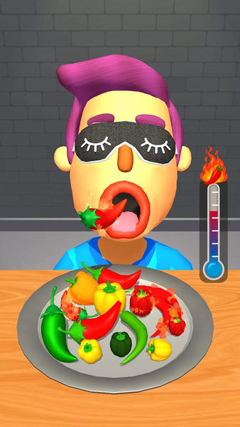 Extra Hot Chili 3D:Pepper Fury - Gameplay image of android game