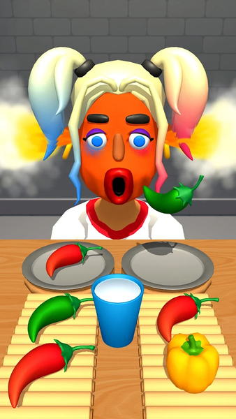 Extra Hot Chili 3D:Pepper Fury - Gameplay image of android game