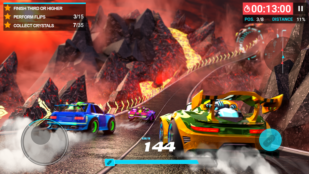 Max Speed: 3D Stunt Race - Gameplay image of android game