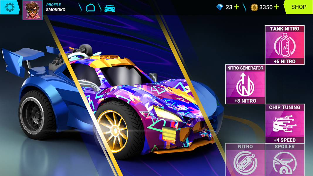 Max Speed: 3D Stunt Race - Gameplay image of android game