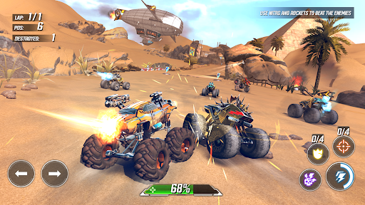RACE: Rocket Arena Car Extreme - Gameplay image of android game